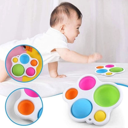 Jouet Sensoriel à Bulles de Poussée Montessori - Mon Adorable Bébé