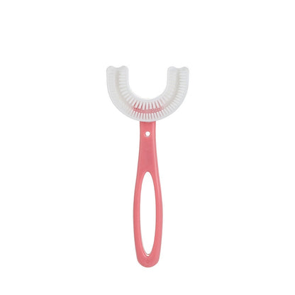 Brosse à Dents en U pour enfants  Rose - Mon Adorable Bébé