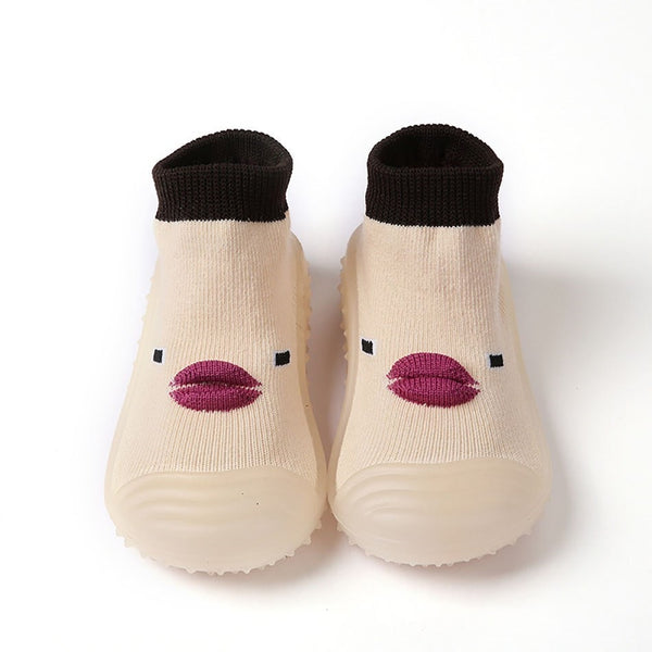 Chaussures Bebe sous Forme de Canard Mignon Beige - Mon Adorable Bébé