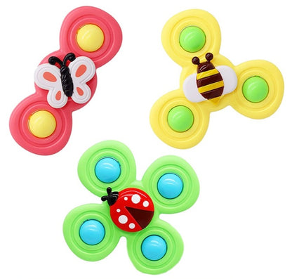 Ventouse Spinner pour Bébé | Pack de 3 Jouets - Mon Adorable Bébé