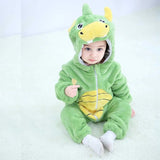 Barboteuse Bébé à Capuche avec Motifs d'Animaux Adorables Dinosaure - Mon Adorable Bébé