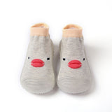 Chaussures Bebe sous Forme de Canard Mignon Gris - Mon Adorable Bébé