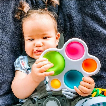 Jouet Sensoriel à Bulles de Poussée Montessori - Mon Adorable Bébé