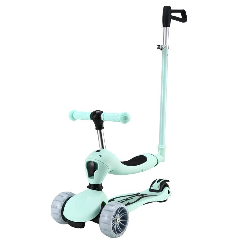 Trottinette Scooter Pliable pour Enfants Vert - Mon Adorable Bébé