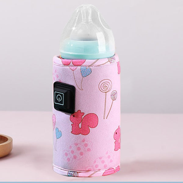 Chauffe Biberon Nomade Portable avec USB Rose - Mon Adorable Bébé