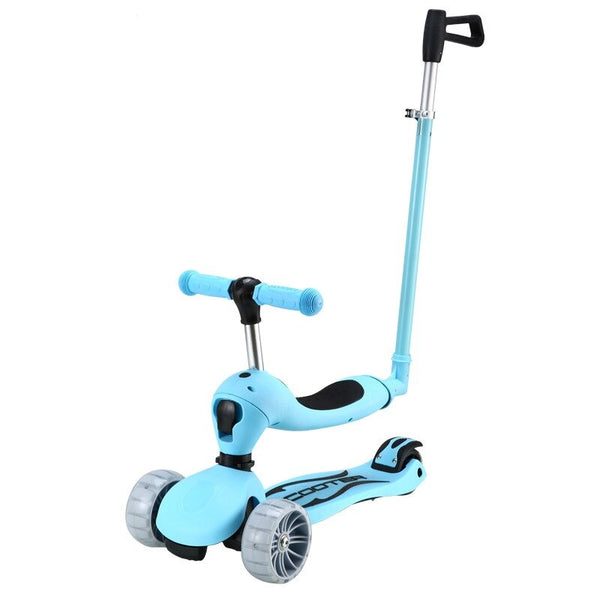 Trottinette Scooter Pliable pour Enfants Bleu - Mon Adorable Bébé
