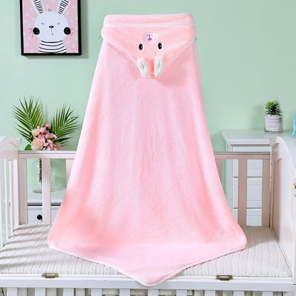 Cape de Bain Bébé à Motif d'animaux lapin - Mon Adorable Bébé