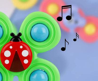 Ventouse Spinner pour Bébé | Pack de 3 Jouets - Mon Adorable Bébé