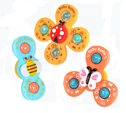 Ventouse Spinner pour Bébé | Pack de 3 Jouets - Mon Adorable Bébé