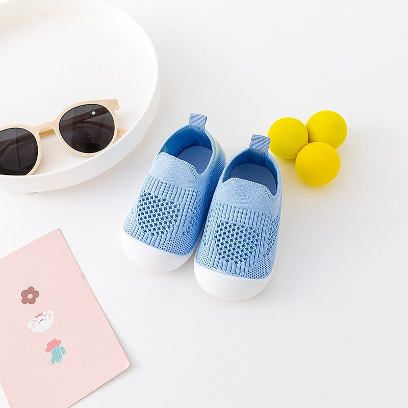 Chaussures Bébé en Maille Respirante Bleu - Mon Adorable Bébé