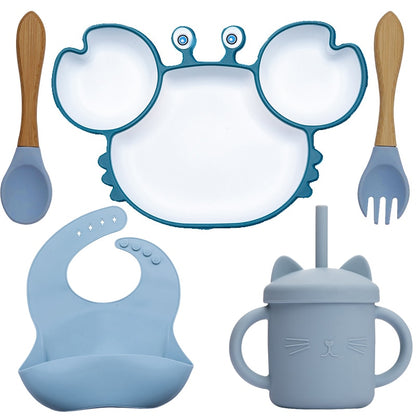 Kit Repas Bébé en Forme de Crabe Bleu  - Mon Adorable Bébé
