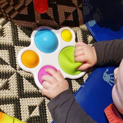 Jouet Sensoriel à Bulles de Poussée Montessori - Mon Adorable Bébé