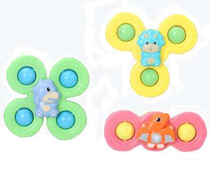 Ventouse Spinner pour Bébé | Pack de 3 Jouets - Mon Adorable Bébé
