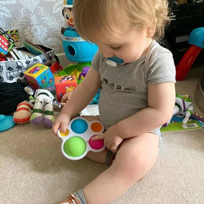 Jouet Sensoriel à Bulles de Poussée Montessori - Mon Adorable Bébé