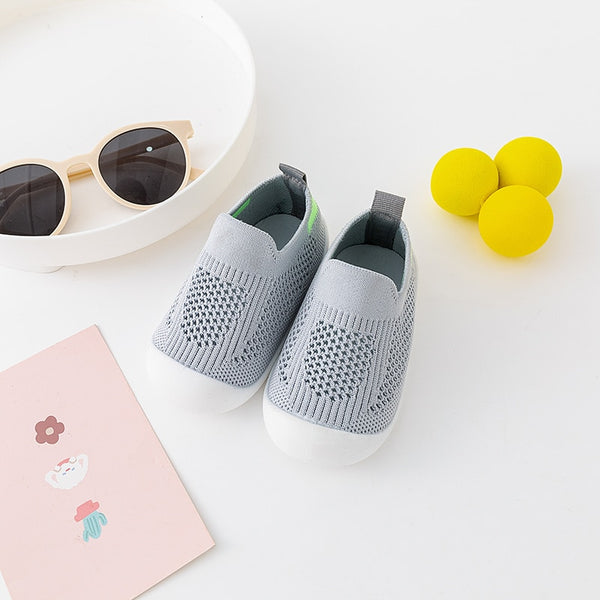 Chaussures Bébé en Maille Respirante Gris - Mon Adorable Bébé
