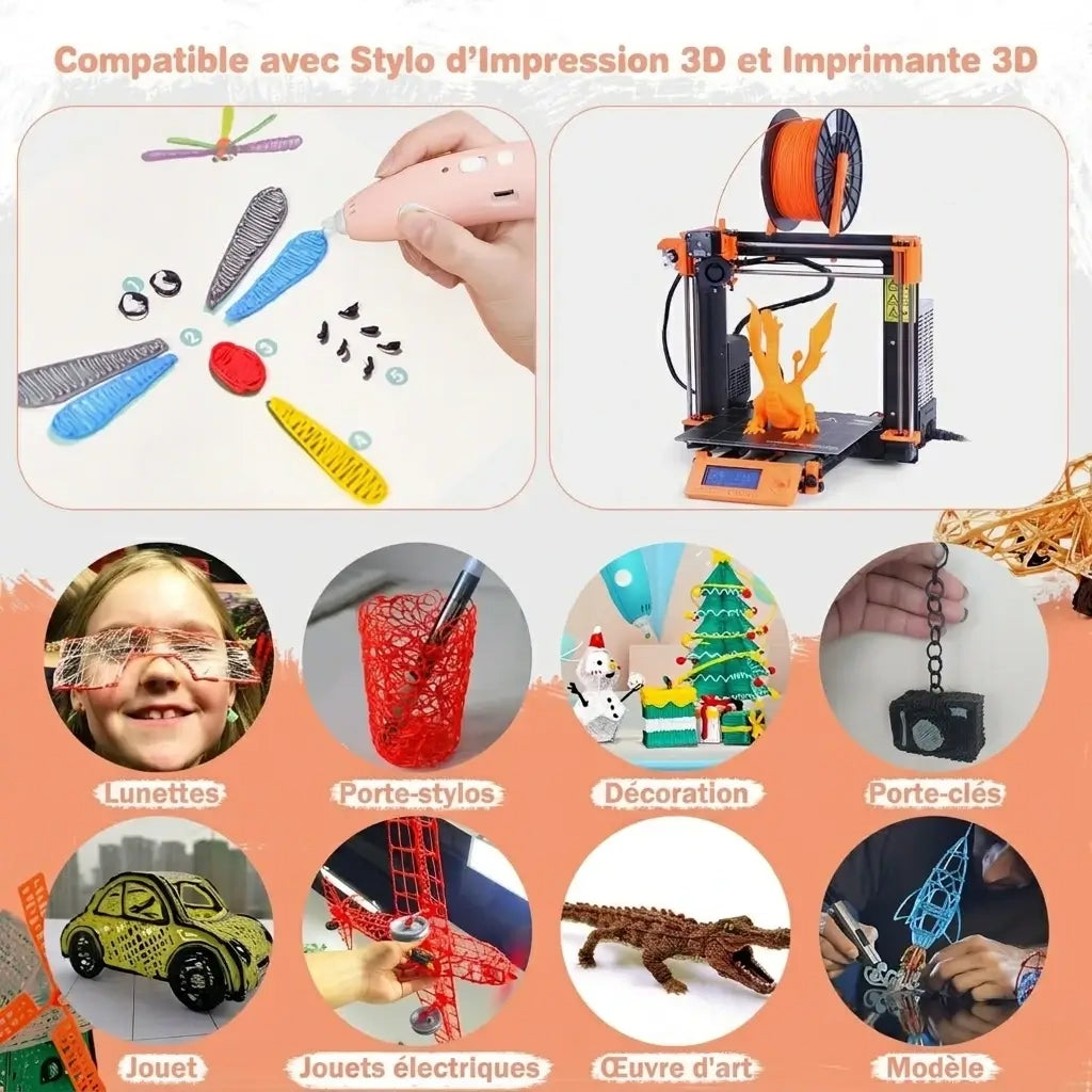 Stylo 3D Enfant compatibilité