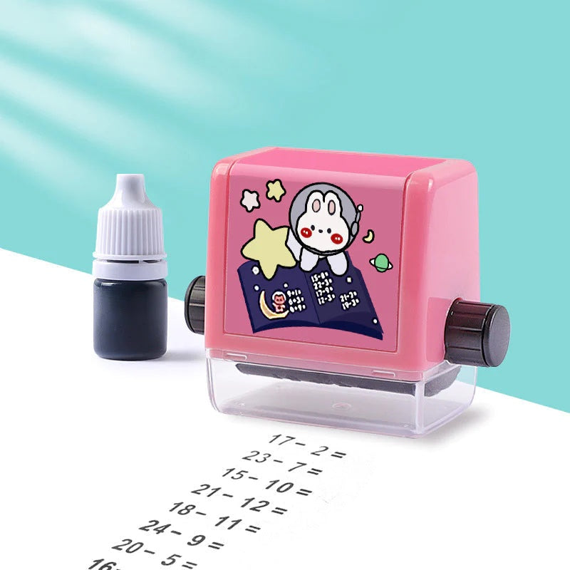Tampon d'Enseignement Numérique à Rouleau pour Enfants Soustraction - Mon Adorable Bébé