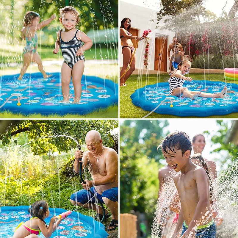 Tapis Jet d'Eau pour Enfants à Motif d'Animaux - Mon Adorable Bébé