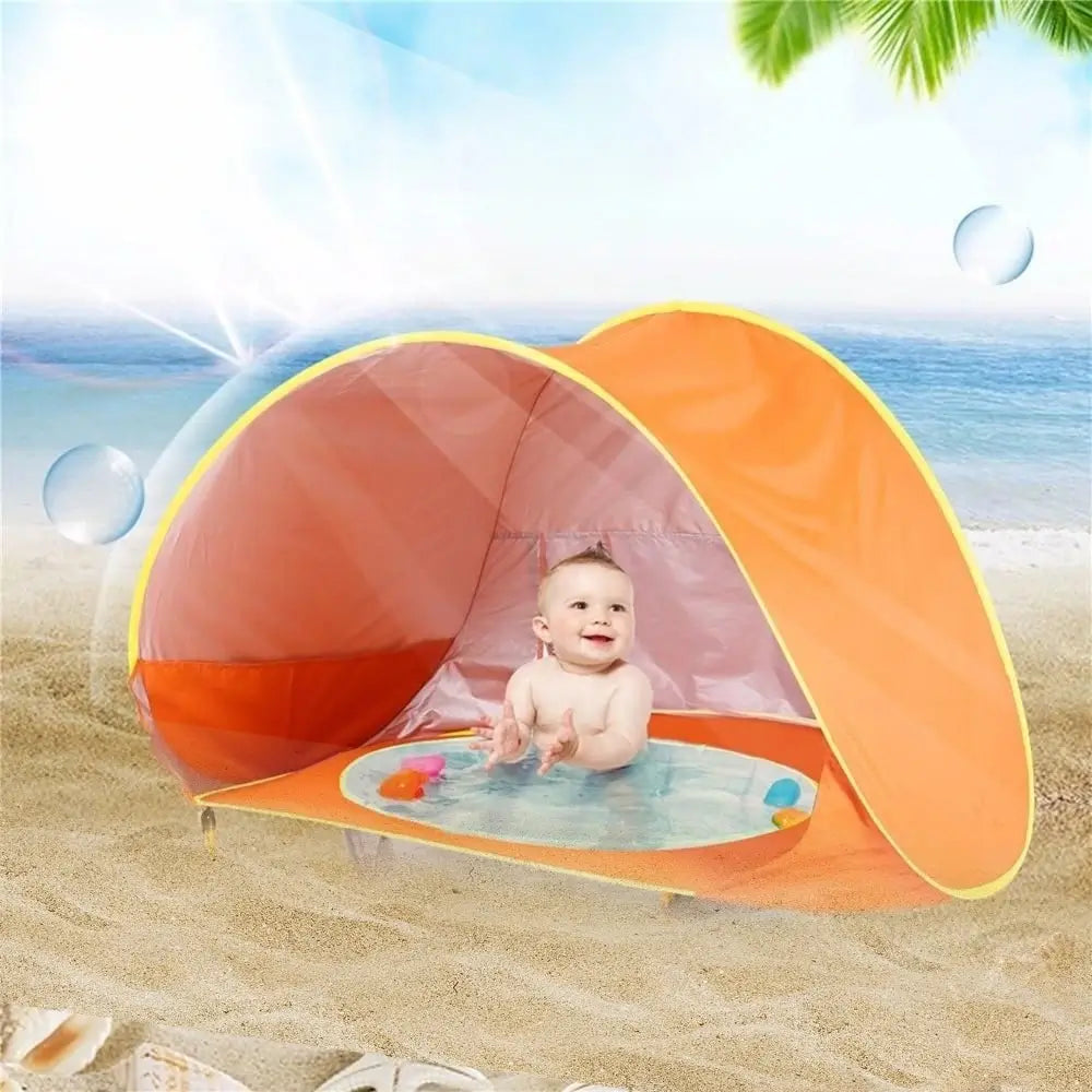 Tente de Plage Pliable orange