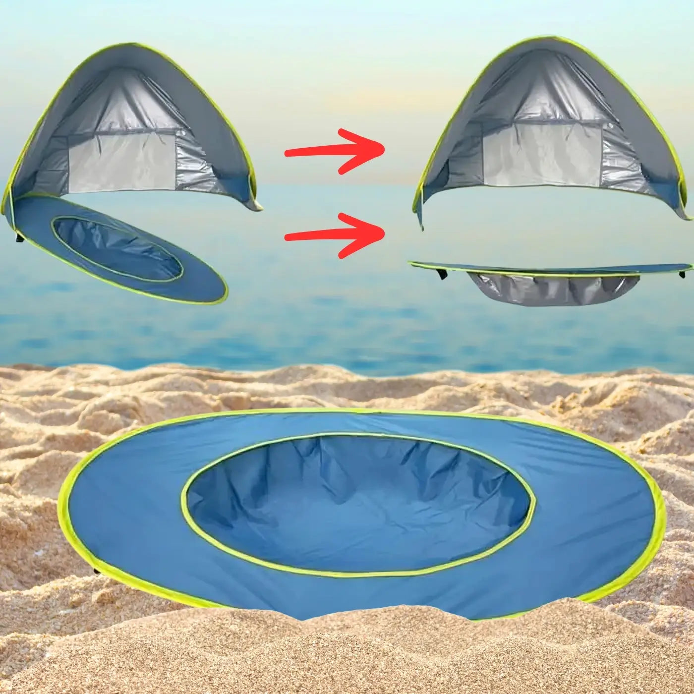 Tente de Plage pliable amovible