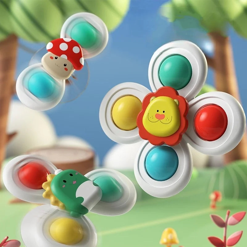 Ventouse Spinner pour Bébé | Pack de 3 Jouets