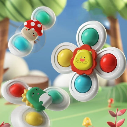 Ventouse Spinner pour Bébé | Pack de 3 Jouets