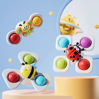 Ventouse Spinner pour Bébé | Pack de 3 Jouets