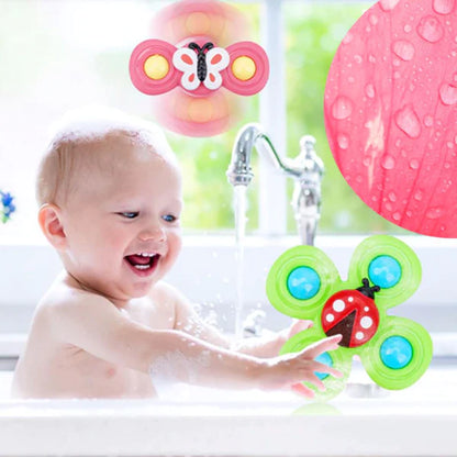 Ventouse Spinner pour Bébé | Pack de 3 Jouets - Mon Adorable Bébé
