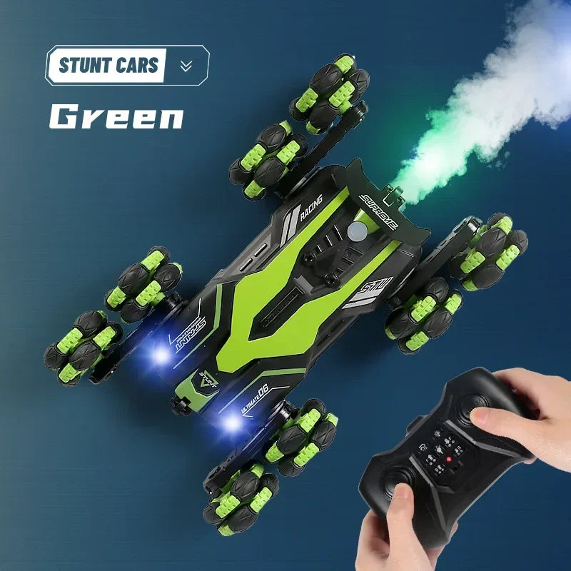 Voiture télécommandée à roues pivotantes – FlexiRacer