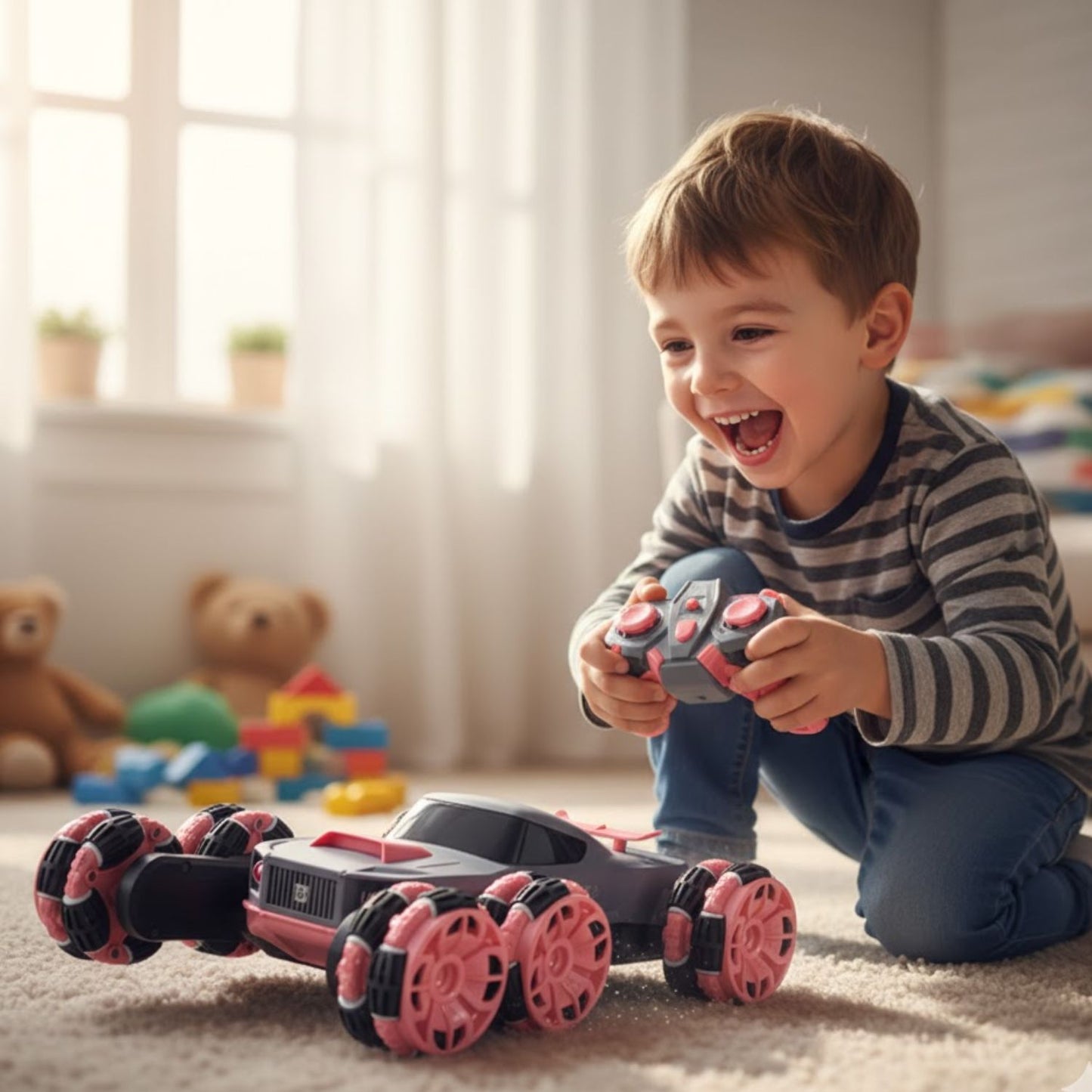 Voiture télécommandée enfant 360° rotation | SpinKid