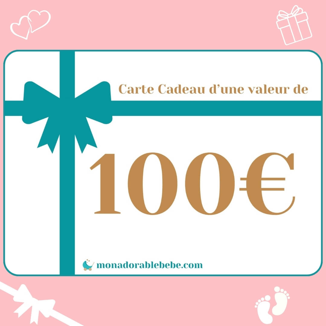 carte cadeau 100 euros mon adorable bebe