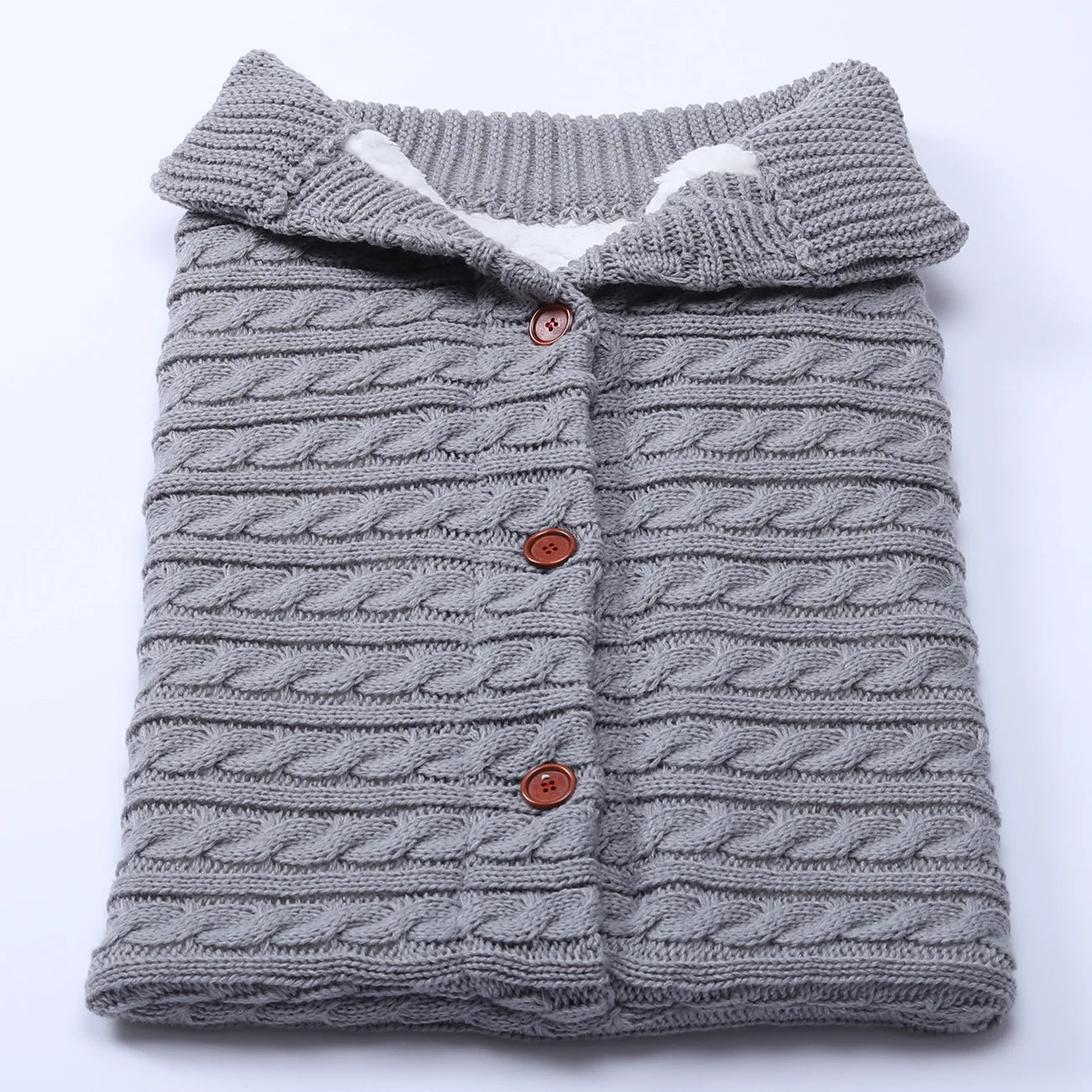 chanceliere-tricot-pour-bébé-gris