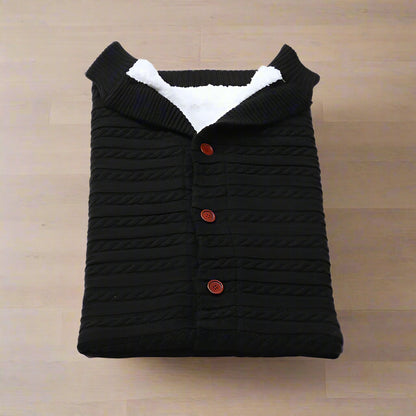 chanceliere-tricot-pour-bébé-noir