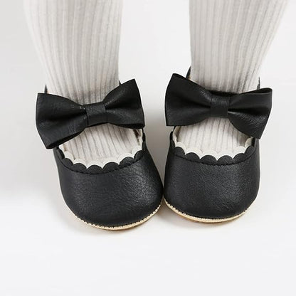 Chaussure bebe fille à nœud papillon