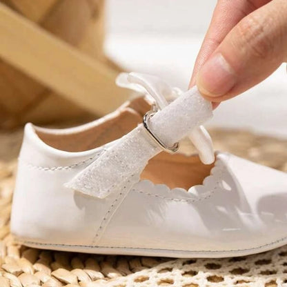Chaussure bebe fille à nœud papillon