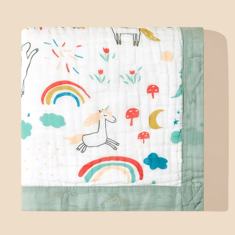 couverture-bébé-à-motif-adorables-licorne