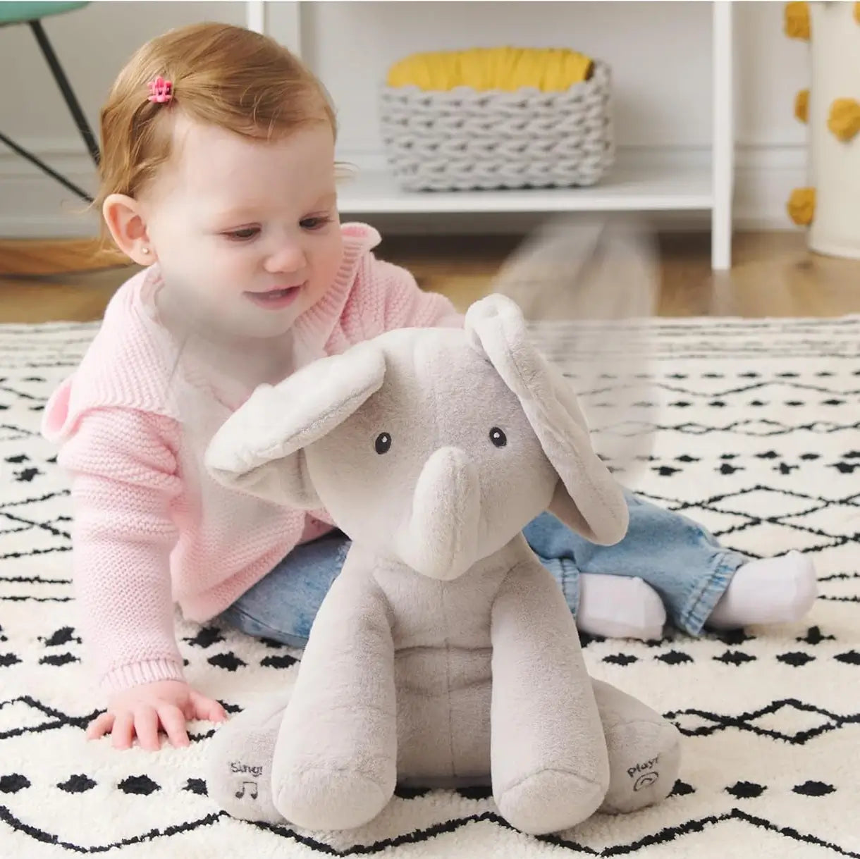 Éléphant Cache-Cache Musical aux Oreilles Magiques