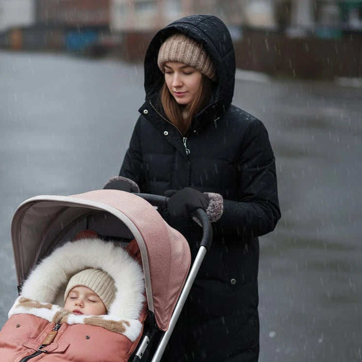 gant poussette maman noir