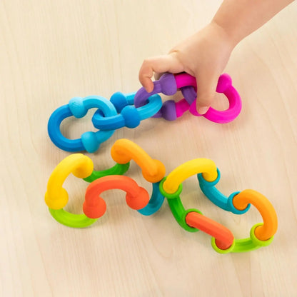 Jeu Construction d'Anneaux Sensoriels 20 pièces arc en ciel