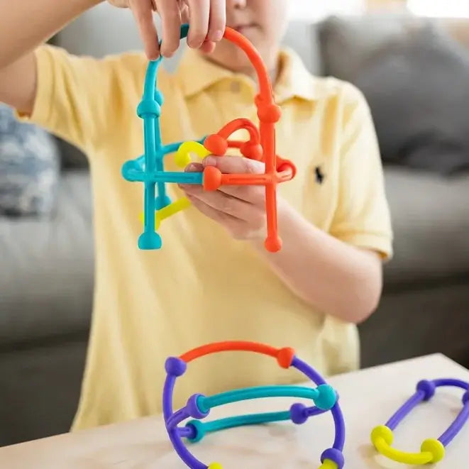 Jeu Construction d'Anneaux Sensoriels 46 pièces enfant joue 