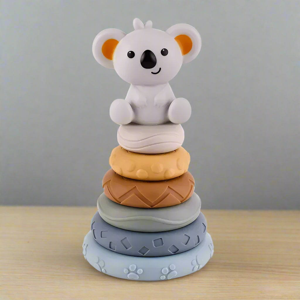 Jeu de construction sensoriel en silicone Montessori | SilicBuild
