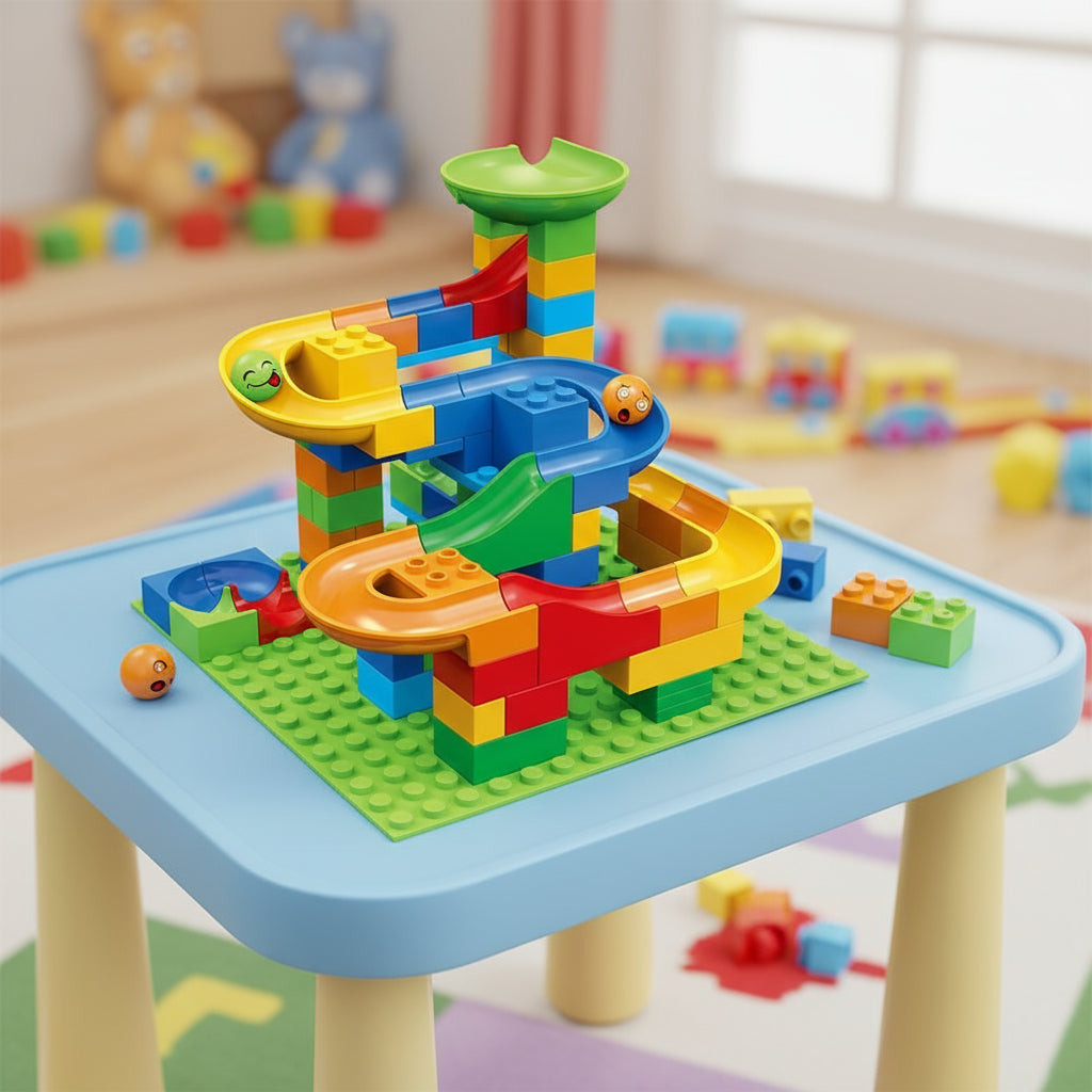 Jeux de construction - circuit pour bille