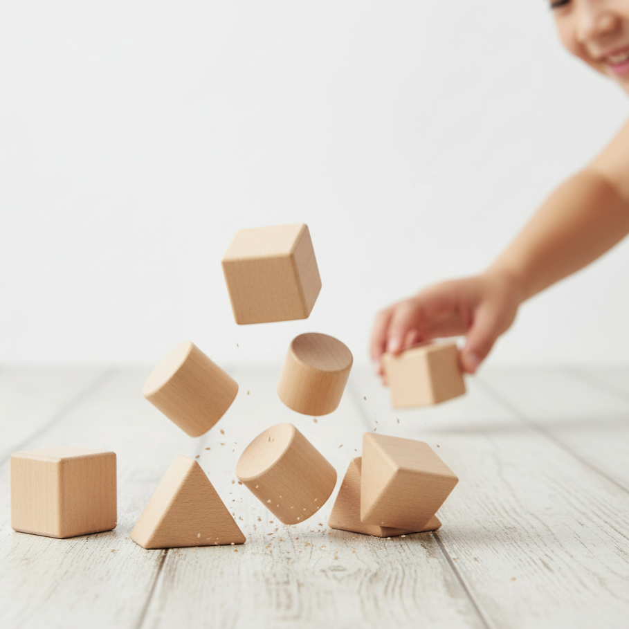 Jeu de construction en bois naturel | WoodiFun