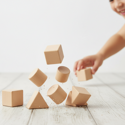 Jeu de construction en bois naturel | WoodiFun