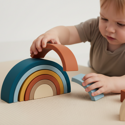 Jeu de construction demi cercle empilable | RainbowLoop
