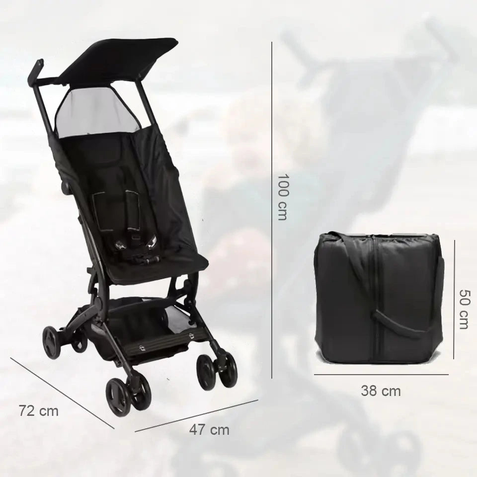 poussette compacte pliable dimensions