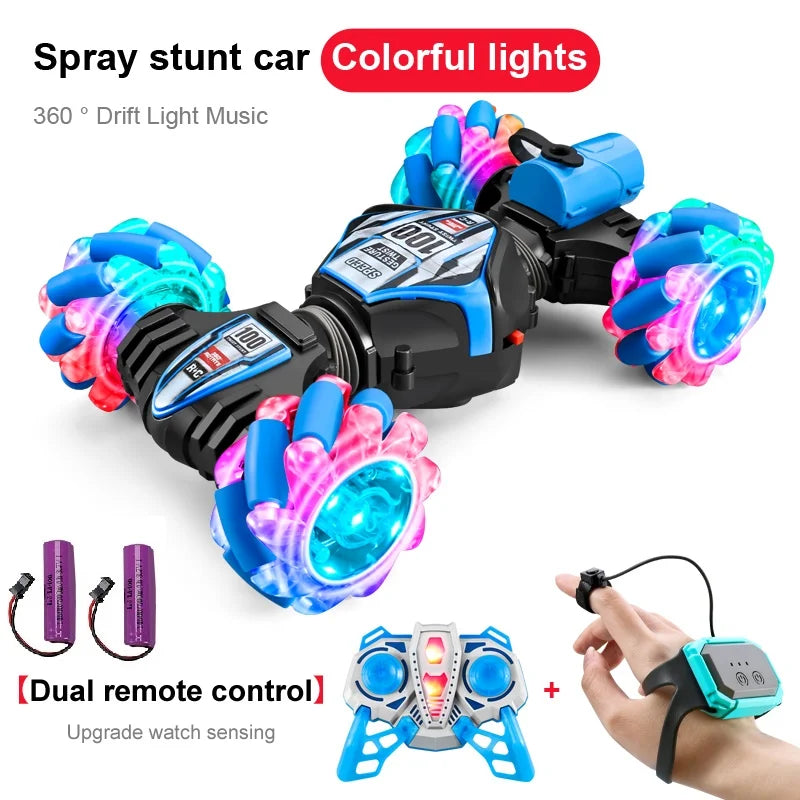 voiture télécommandée 4WD à spray lumineux – SpinJet
