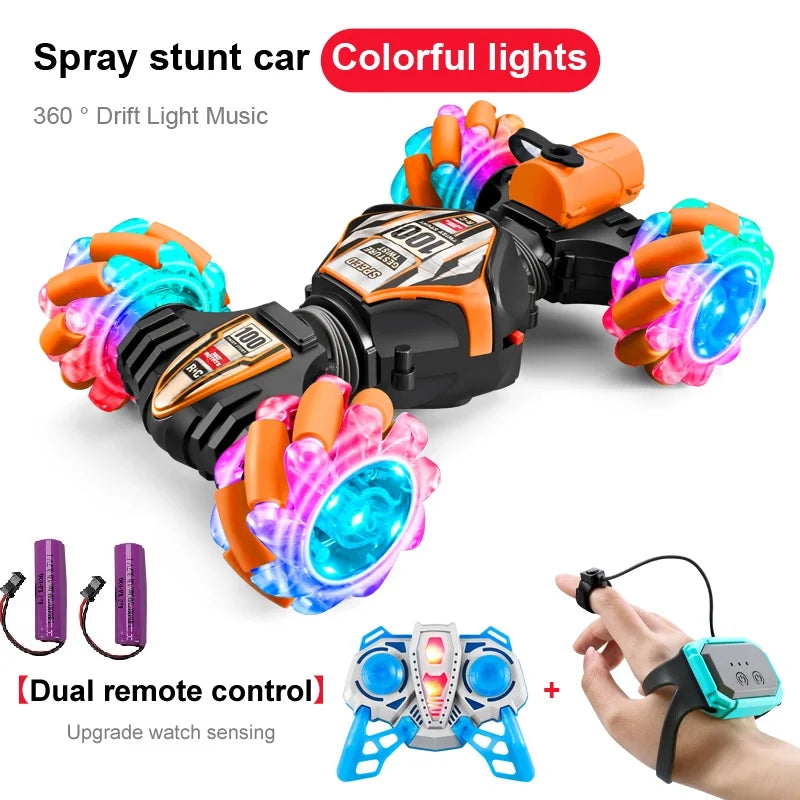 voiture télécommandée 4WD à spray lumineux – SpinJet