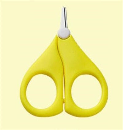 ciseaux coupe-ongles pour bébé jaune