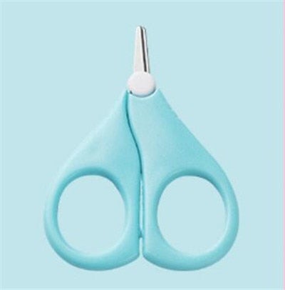 ciseaux coupe-ongles pour bébé bleu ciel